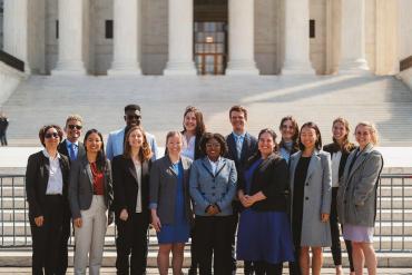 Photo of RELP fellows in front of the U.S. capitol