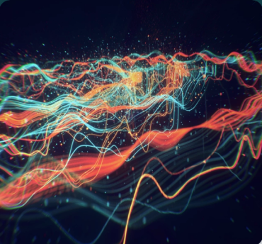 Cover of the AI Index showing wavy lines of different colors