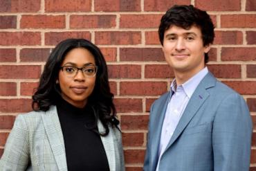 Photo of Ugwem Eneyo and Cole Stites-Clayton co-founders of Shyft Power.