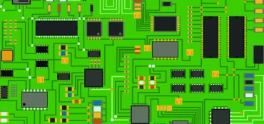 Photo of a computer memory chip